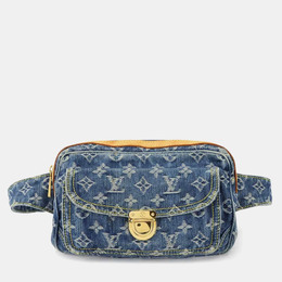Louis Vuitton Monogram Denim Bum Bag Waist Pouch/Body Bag Blue 1214807