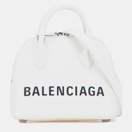 Balenciaga White XXS Calfskin Ville Top Handle Bag 1214500