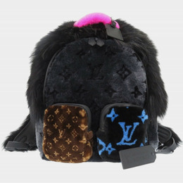 Louis Vuitton Automne Hiver Brown/Black Multi-Fur Backpack 1214551