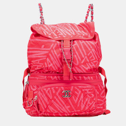 Chanel Printed Nylon Coco Neige Convertible Backpack 1214355