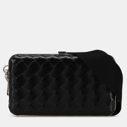 Bottega Veneta Black Spazzolato Intrecciato Box Messenger Bag 1214245