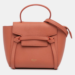 Celine Orange Pico Grained Calfskin Belt Bag 1214307