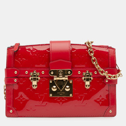 Louis Vuitton Red Monogram Vernis Trunk Clutch 1214222
