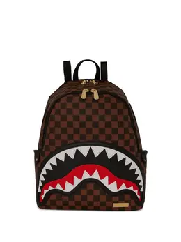 Sprayground shark-tooth check-print backpack 32086600