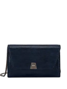 Akris Anouk chain-strap lizard-effect clutch bag 20717585