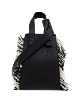 Loewe x Albers Compact Hammock fringed leather tote bag 31940594
