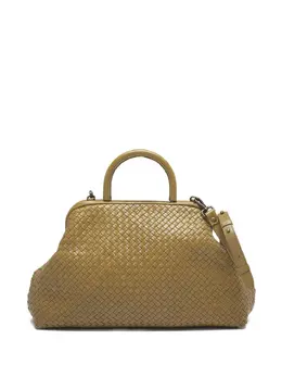 Officine Creative Helen woven top-handle shoulder bag 31686972