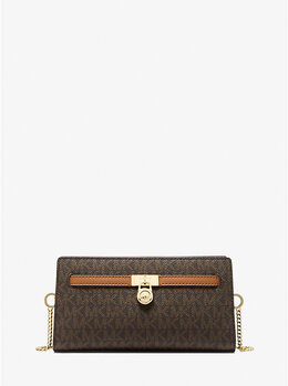 Мини-сумка Hamilton Moderne через плечо с фирменным логотипом Michael Kors, Brn/Acorn 32f5gnxc0b | brn/acorn