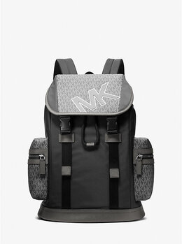Рюкзак Cooper из нейлона с фирменным логотипом Michael Kors, серый 37f5lcob2u | gunmetal