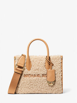 Маленькая сумка через плечо Mirella из искусственной овчины Michael Kors, коричневый 35f5g7zc5u | peanut