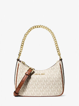 Сумка Jet Set через плечо с фирменным логотипом, трансформируемая Michael Kors, белый 35f5gtvc0b | vanilla