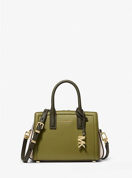Мини-сумка Laila через плечо из зернистой кожи в стиле color-block Michael Kors, Pstachio Mlt 32f5g9ic0t | pstachio mlt