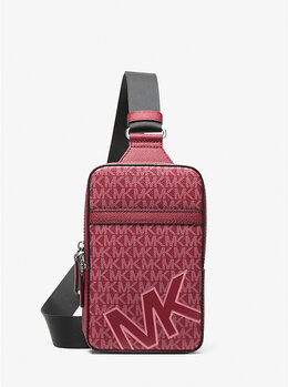 Средняя сумка Cooper через плечо с фирменным логотипом Michael Kors, красный 37f5lcoc2o | cherry