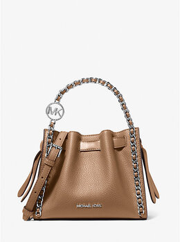 Маленькая сумка Mina через плечо на цепочке, трансформируемая Michael Kors, серый 35f5s4mc1v | driftwood