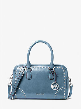 Средняя винтажная сумка Thompson с заклепками Michael Kors, синий 35f5s7os6y | cornflower