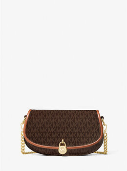 Маленькая сумка через плечо Mila с фирменным логотипом Michael Kors, коричневый 35f5gimc1b | brown