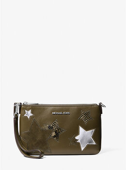 Маленький клатч Jet Set с принтом Michael Kors, зеленый 35f5stvw5l | olive