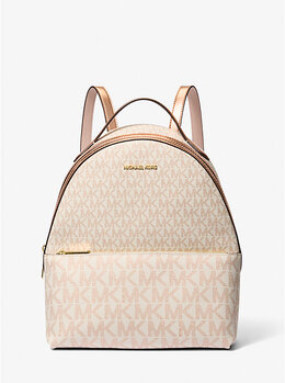 Средний рюкзак Sheila с фирменным логотипом, двухцветный Michael Kors, золотой 35f4g6hb6m | rose gold