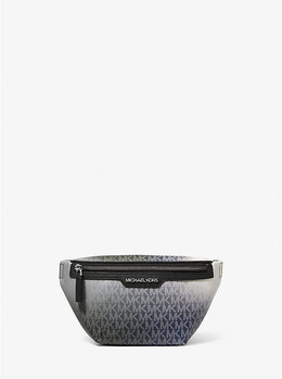 Сумка Cooper через плечо с градиентом и фирменным логотипом Michael Kors, Black Combo 37f5lcoy1b | black combo
