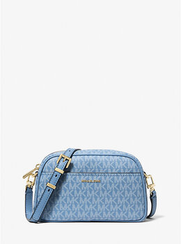 Маленькая сумка Jet Set через плечо для камеры с фирменным логотипом Michael Kors, синий 32f5gj6c5v | french blue