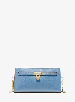 Мини-сумка Hamilton Moderne из кожи через плечо Michael Kors, синий 32f5gnxc0l | french blue