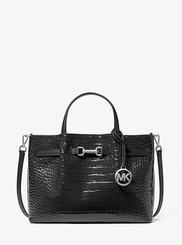 Средняя сумка Carson с тиснением под крокодила Michael Kors, черный 35f5s2zs3a | black