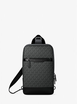 Сумка Hudson через плечо для путешествий с фирменным логотипом Michael Kors, серый 33f5lhdc2u | storm