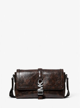Небольшая сумка Cyrus через плечо с эффектом потертости Michael Kors, коричневый 37f5scym0y | chocolate