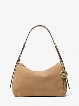 Средняя сумка Nolita из нубука Michael Kors, бежевый 30f5gy5m2l | husk