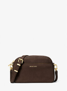 Маленькая сумка Jet Set через плечо для камеры из нубука Michael Kors, коричневый 32f5gj6c1l | chocolate