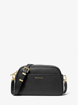 Маленькая кожаная сумка Jet Set через плечо для камеры Michael Kors, черный 32f5gj6c5l | black
