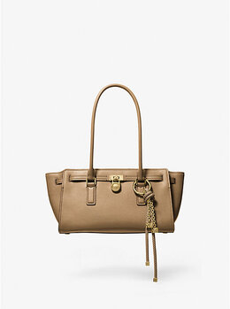 Небольшая кожаная сумка Hamilton Moderne Michael Kors, бежевый 30f5gnxt0l | husk