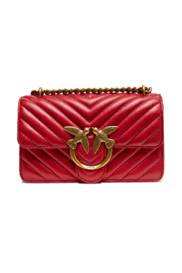 Pinko Red Mini Love Bag One Chevron pltt 100074 a0gk r30q