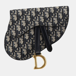 Christian Dior Blue Oblique Canvas Saddle Belt Bag 1214428