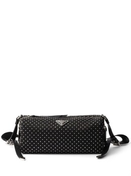 Сумка Prada из ре-нейлона с заклепками, черный 1bc233vnoo2hgv | черный