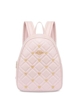 Стеганый рюкзак с логотипом Love Moschino, розовый jc4123pp1mli0 | розовый