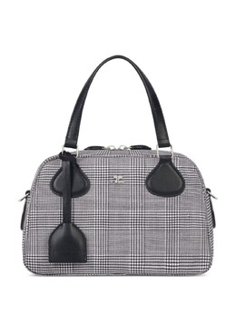 Courreges Сумка в ломаную клетку Courrèges, черный 424gsa133wo0128 | черный