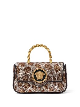 Мини-сумка Versace La Medusa с кристаллами, коричневый 10134391a12323 | коричневый
