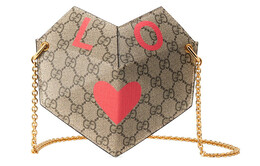 Gucci Женская сумка через плечо из коллекции ко Дню святого Валентина 678131-up10v-8739乌木色/橘红色