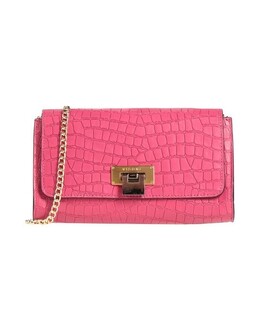Сумка через плечо Visone из фактурной кожи на цепочке, фуксия 45676690sc | fuchsia