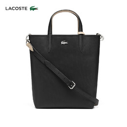 Сумка женская Lacoste из крокодиловой кожи, черный / хаки 685372655375 | a91/黑色/卡其