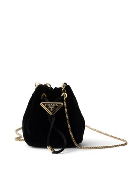 Бархатная мини-сумка Prada, черный 1nr0162c7p | черный