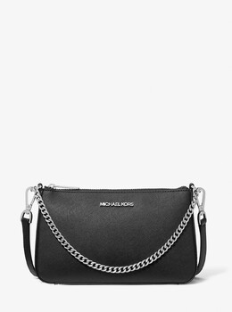 Сумка кросс-боди Michael Kors Jet Set с декоративной цепочкой, черный 35s0stvu6l | black