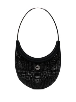 Сумка Ring Swipe с кристаллами Coperni, черный copba13456 | черный