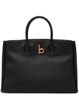 Маленькая сумка-тоут Burberry «Лошадь-качалка», черный 8099401 | черный