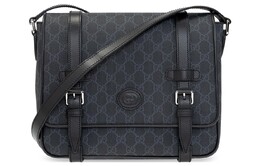 Мужская сумка через плечо Gucci с принтом, серый 658542-kgdhn-1000