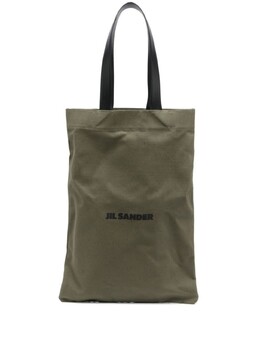Jil Sander сумка-тоут с логотипом, зеленый j25wc0004p5439 | зеленый