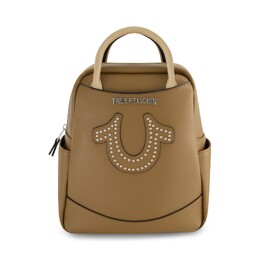 Мини-рюкзак True Religion с заклепками в форме подковы, коричневый 7161632751676 | brown