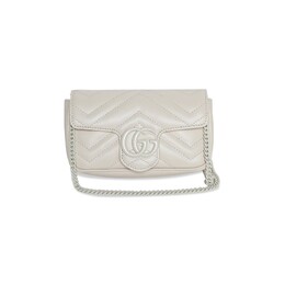 Супермини-сумка Gucci GG Marmont Matelasse, цвет Белый 476433 aabzk 9022 | white