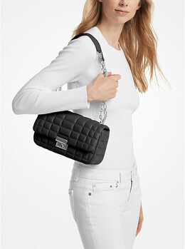 Сумка Michael Kors Tribeca Large Quilted Leather Shoulder, черный 30r4s1sl3l | black